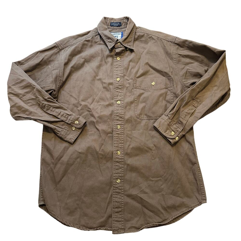 Lee Men's Brown Denim Work Shirt